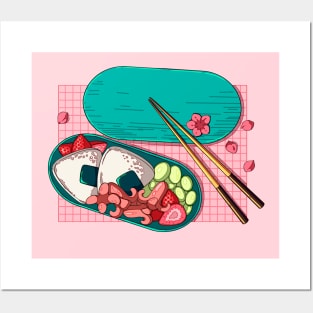 Cute Japanese bento Posters and Art